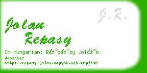 jolan repasy business card